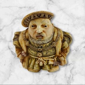 Pot Belly King Henry VIII Resin Trinket Box 2.5"h
